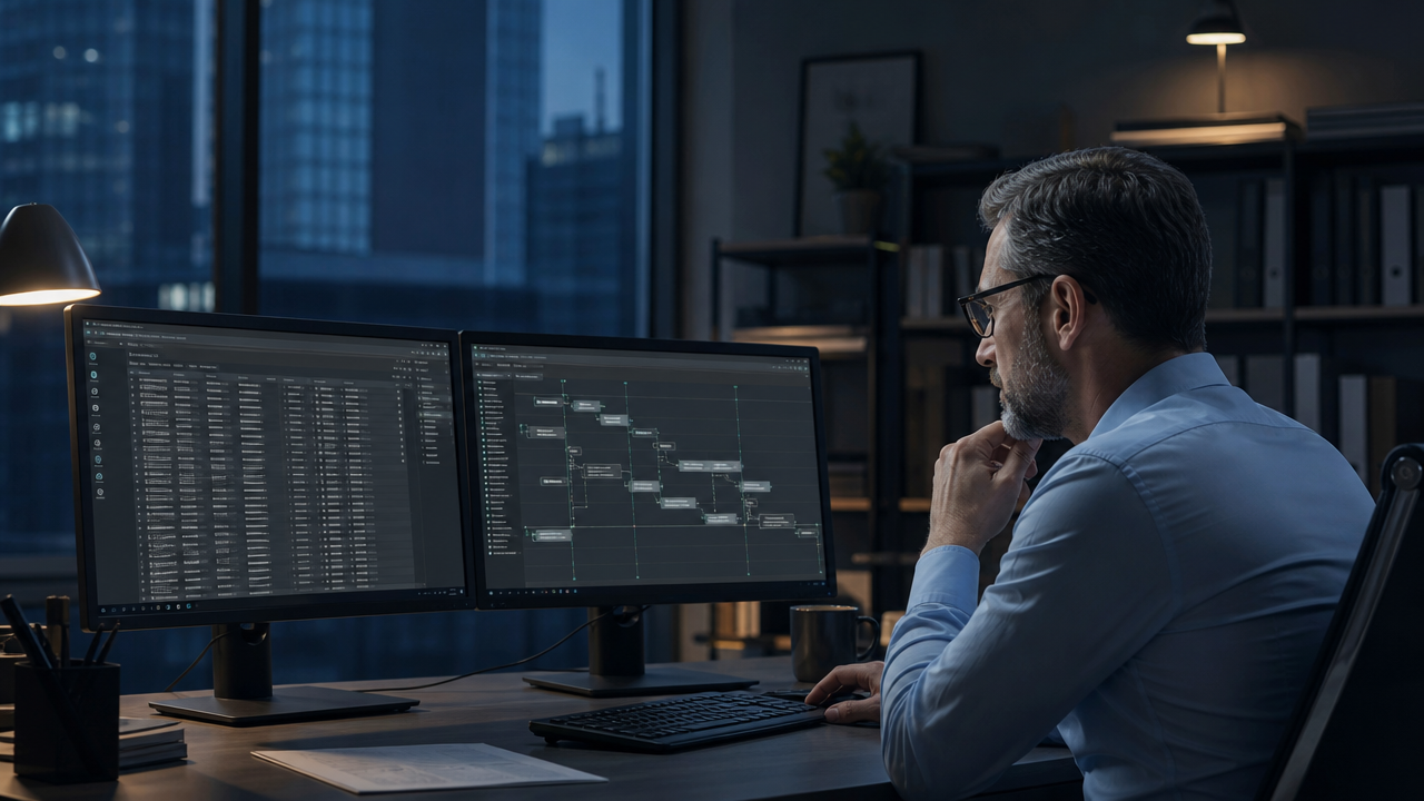 The durable enterprise-agent interface may be an audit log as much as a chat window. Image: SUPERBASH_.