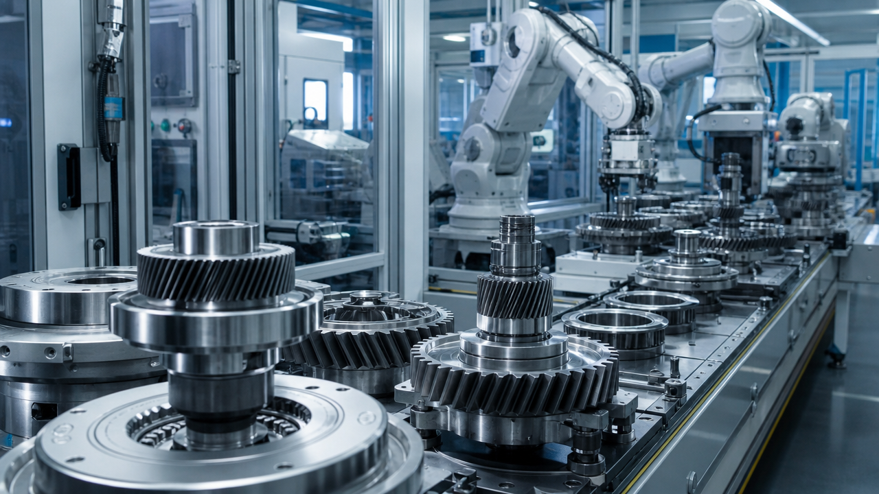 Humanoid robots depend on precision transmission and actuator manufacturing as much as AI planning. Image: SUPERBASH_.
