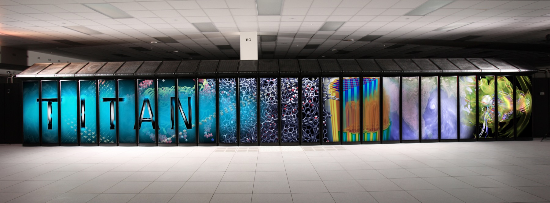 AI-for-science policy depends on the physical compute and laboratory systems that can turn model-generated hypotheses into testable results. Image: Wikimedia Commons / OLCF at ORNL, CC BY 2.0.