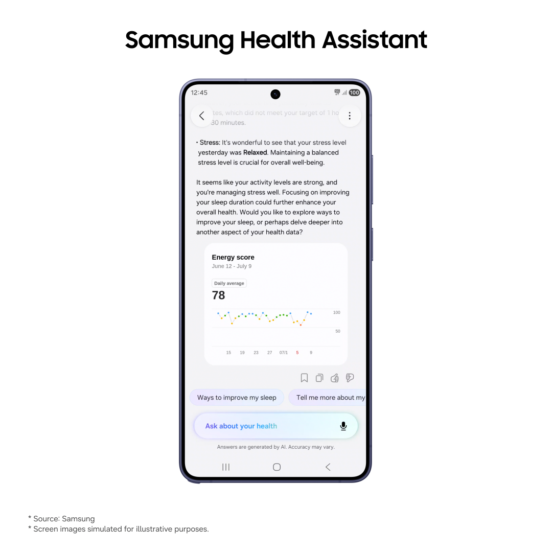 Samsung Health Assistant Beta Brings AI Wellness Advice To U.S. Users