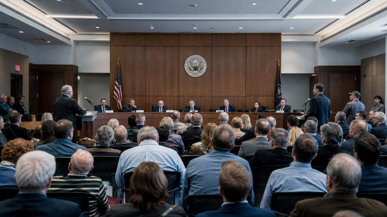 Local hearings have become a decisive checkpoint for projects once negotiated mainly among developers, utilities and state officials. Image: SUPERBASH_.