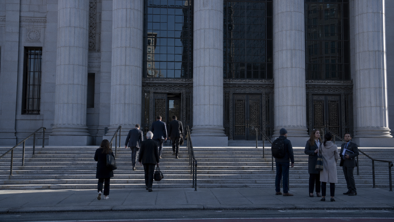 The case places arguments about advanced AI risk inside familiar legal tests for protest, access and public order. Image: SUPERBASH_.