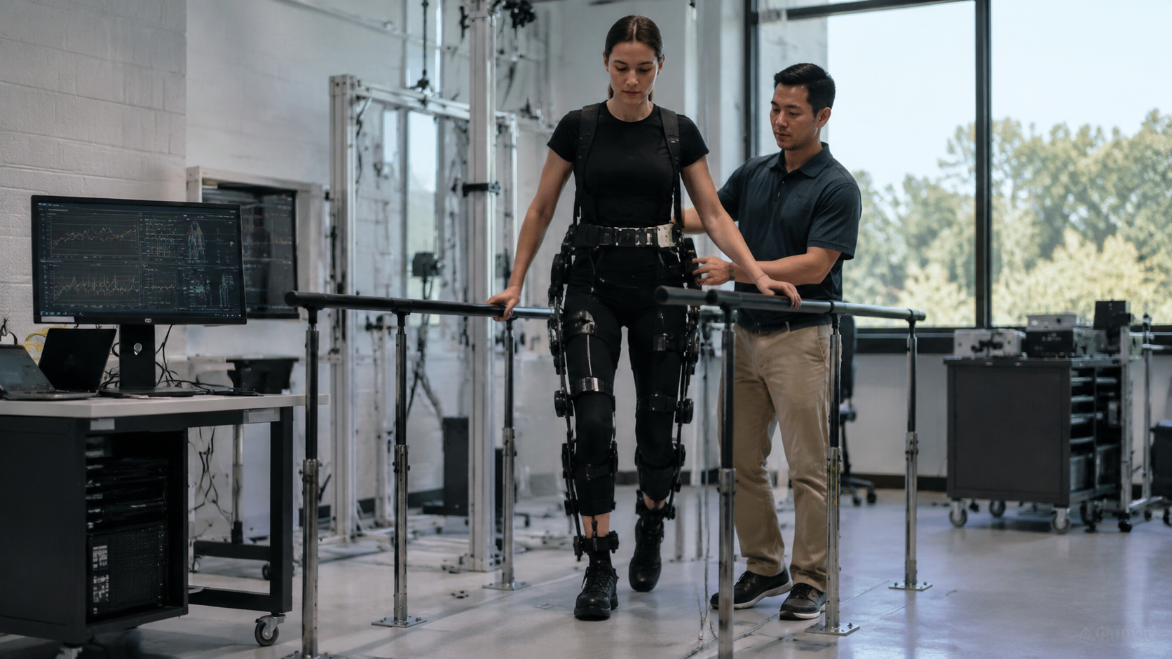 Task-agnostic control framework showing sensing, intent inference, personalization, and safety pathways for assistive exoskeleton systems. Image: SUPERBASH_.