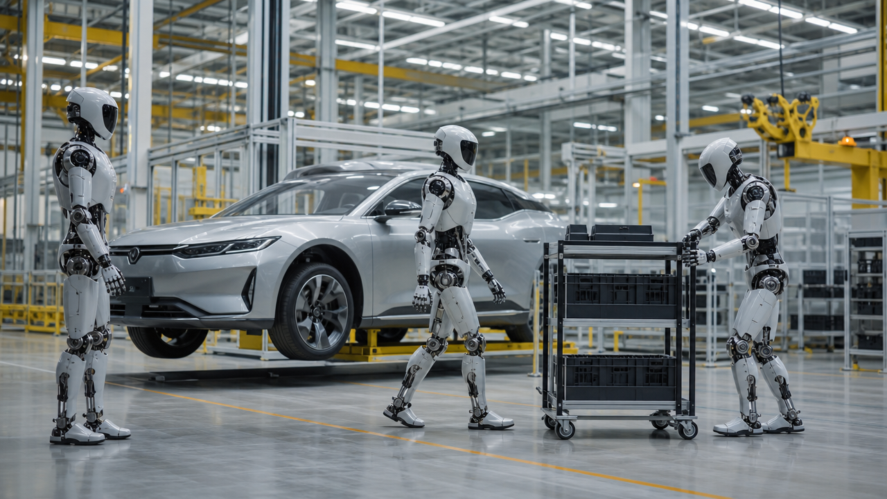 Chinese Automakers Expand Into Humanoid Robots as Car Margins Tighten