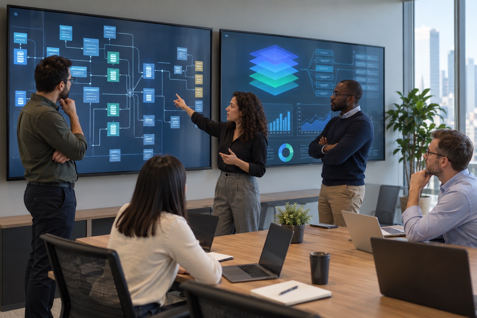 The Data agent sits between governed warehouses, semantic definitions and the dashboards where teams make operating decisions.