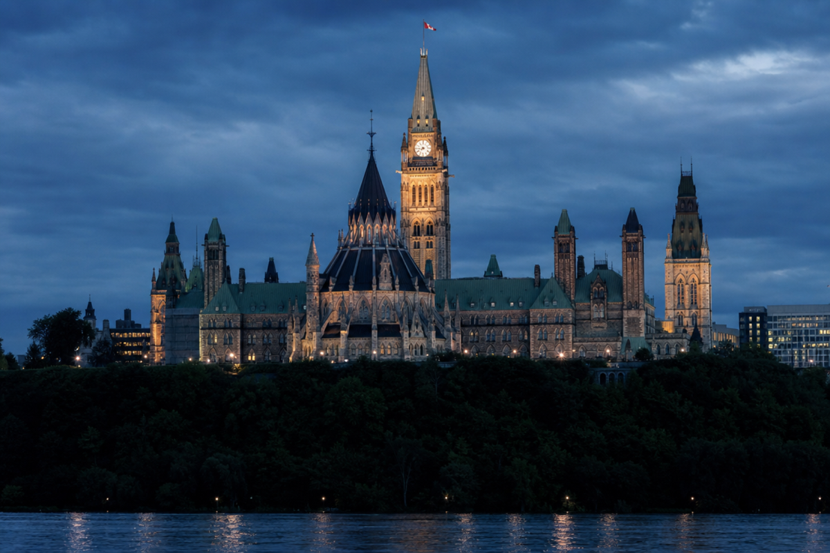 The Canadian Parliament buildings in Ottawa — where Bill C-22, which would dramatically strengthen AI privacy enforcement, is currently before the Senate.