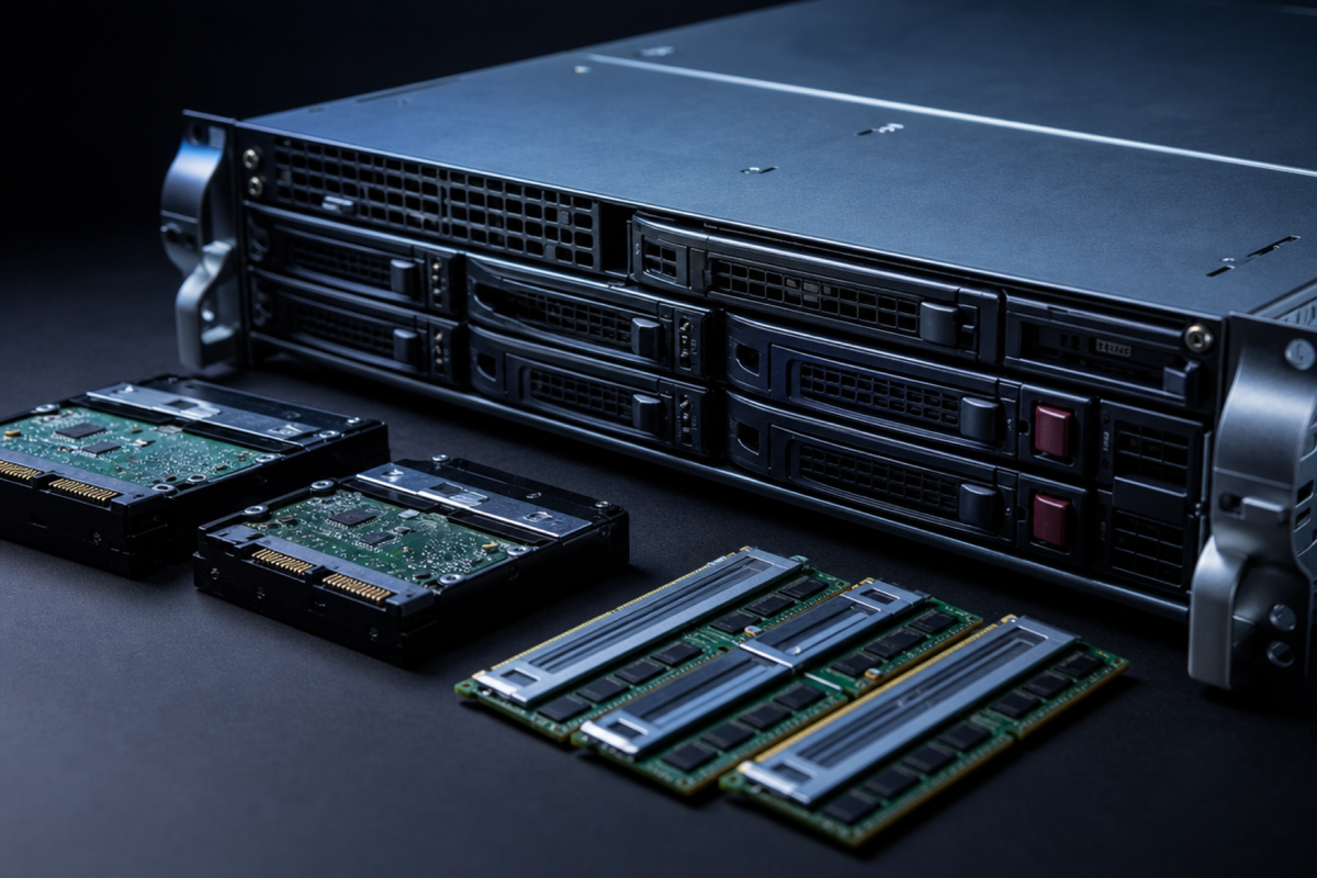 Server rack infrastructure — the kind of physical and virtual systems that Claude's security tool is designed to analyse for vulnerabilities.