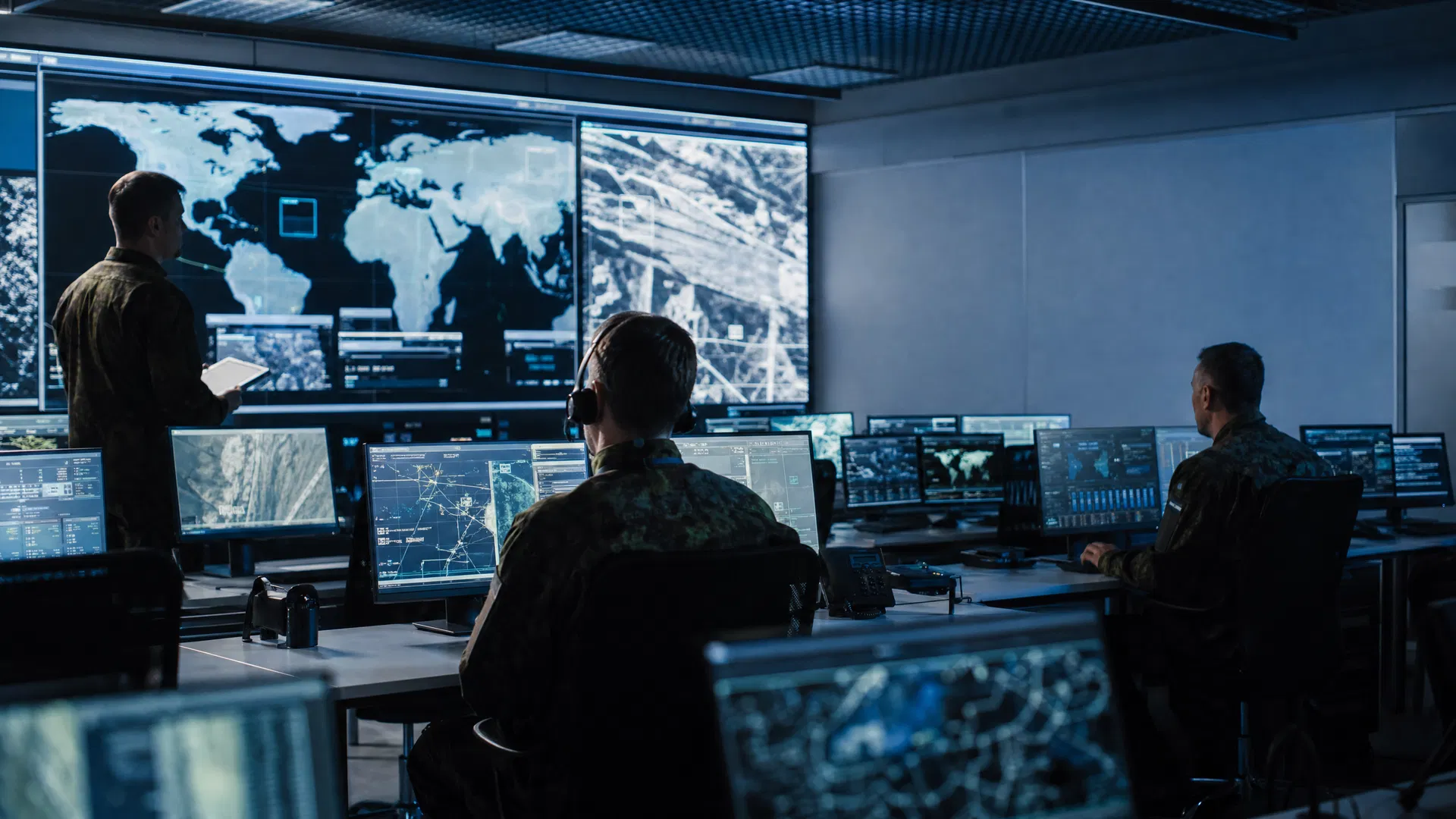 Military command centers increasingly rely on AI-assisted decision-making systems to process vast amounts of tactical information in real time.