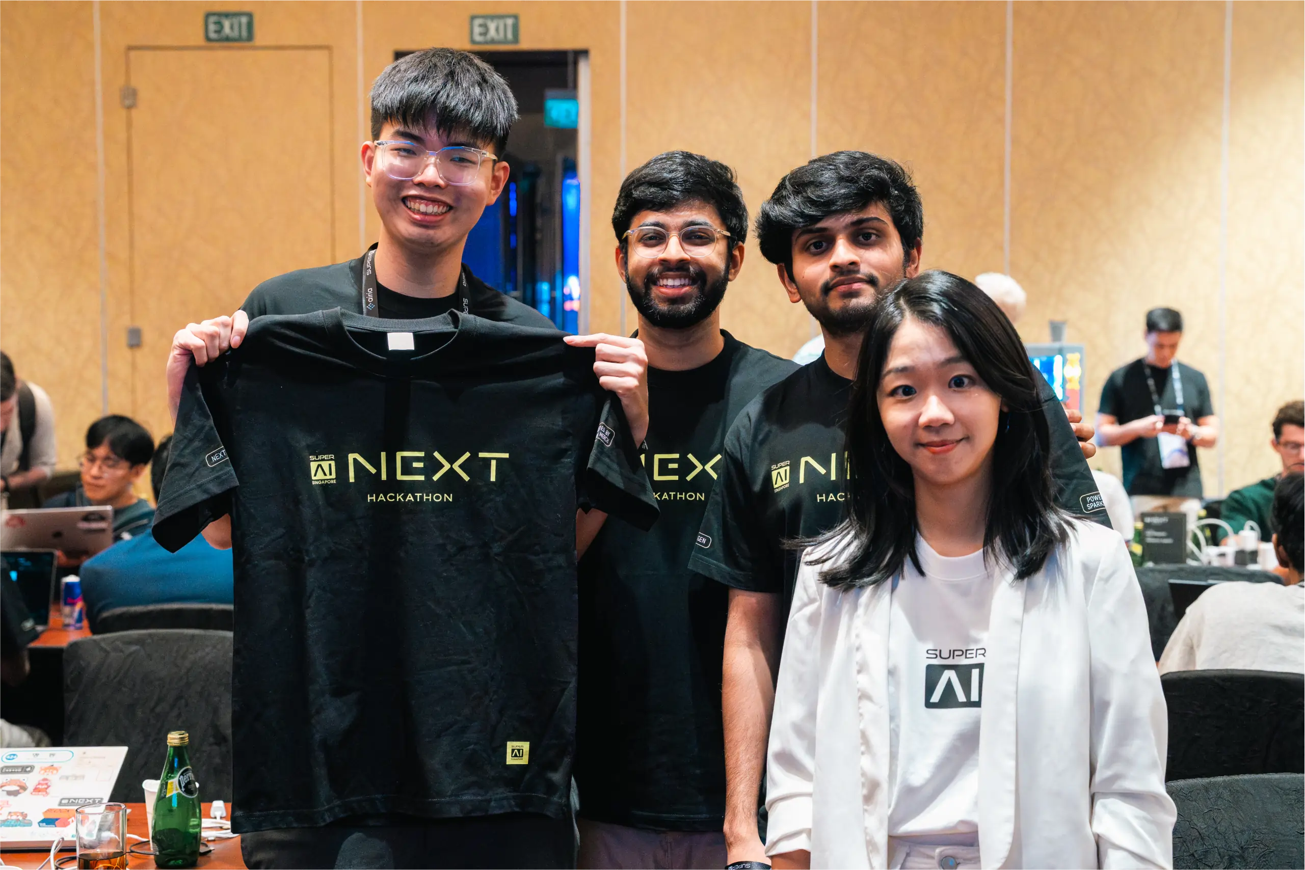 NEXT Hackathon participants at SuperAI, where builder activity turns AI platform narratives into working product experiments. Source: SuperAI NEXT Hackathon, superai.com/next-hackathon.