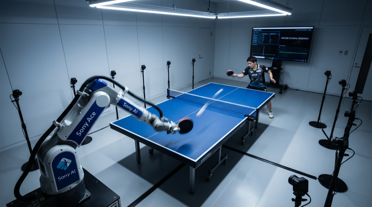 Sony's Ace Robot Beats Professional Table Tennis Players in Nature Paper Breakthrough
